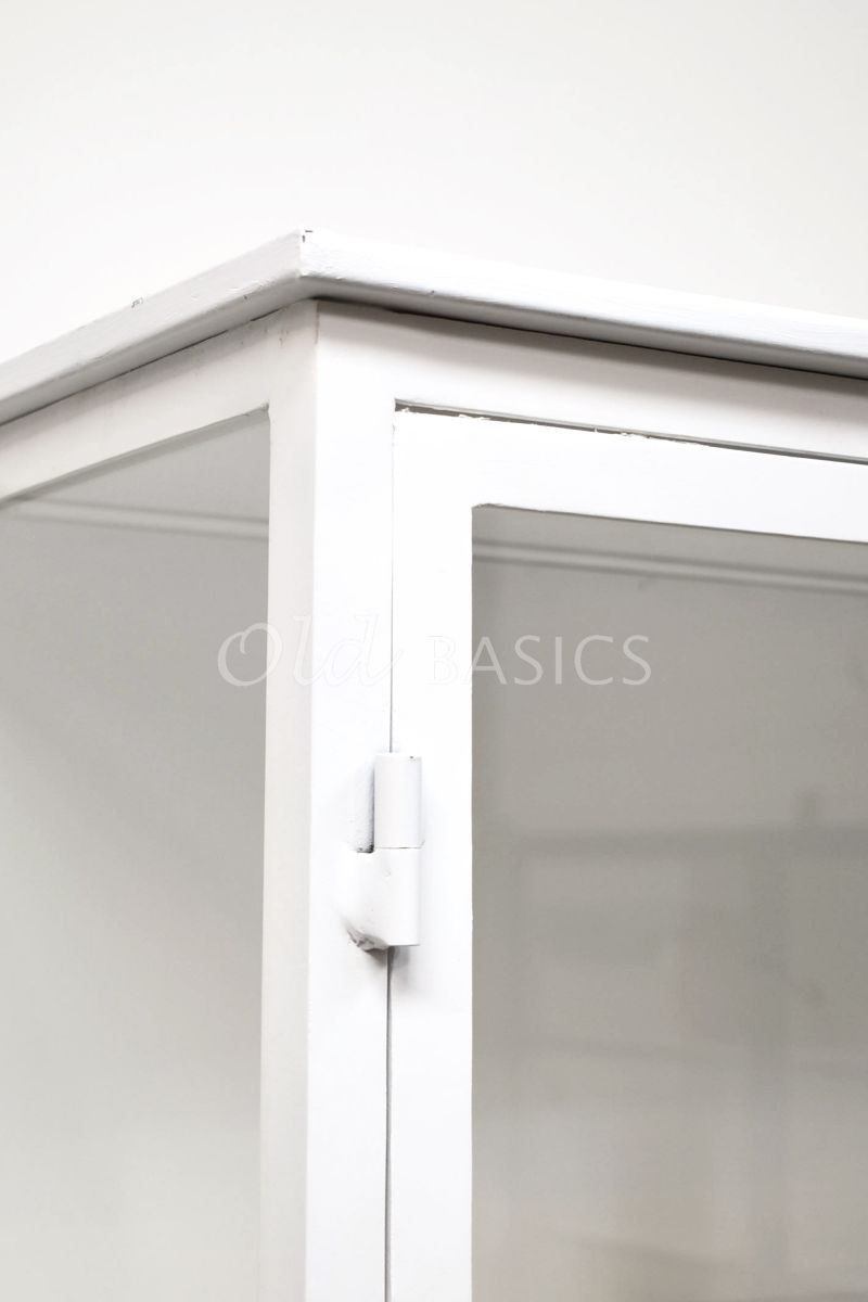 Detail van Apothekerskast Ivar Ladre Blanc, wit, materiaal staal